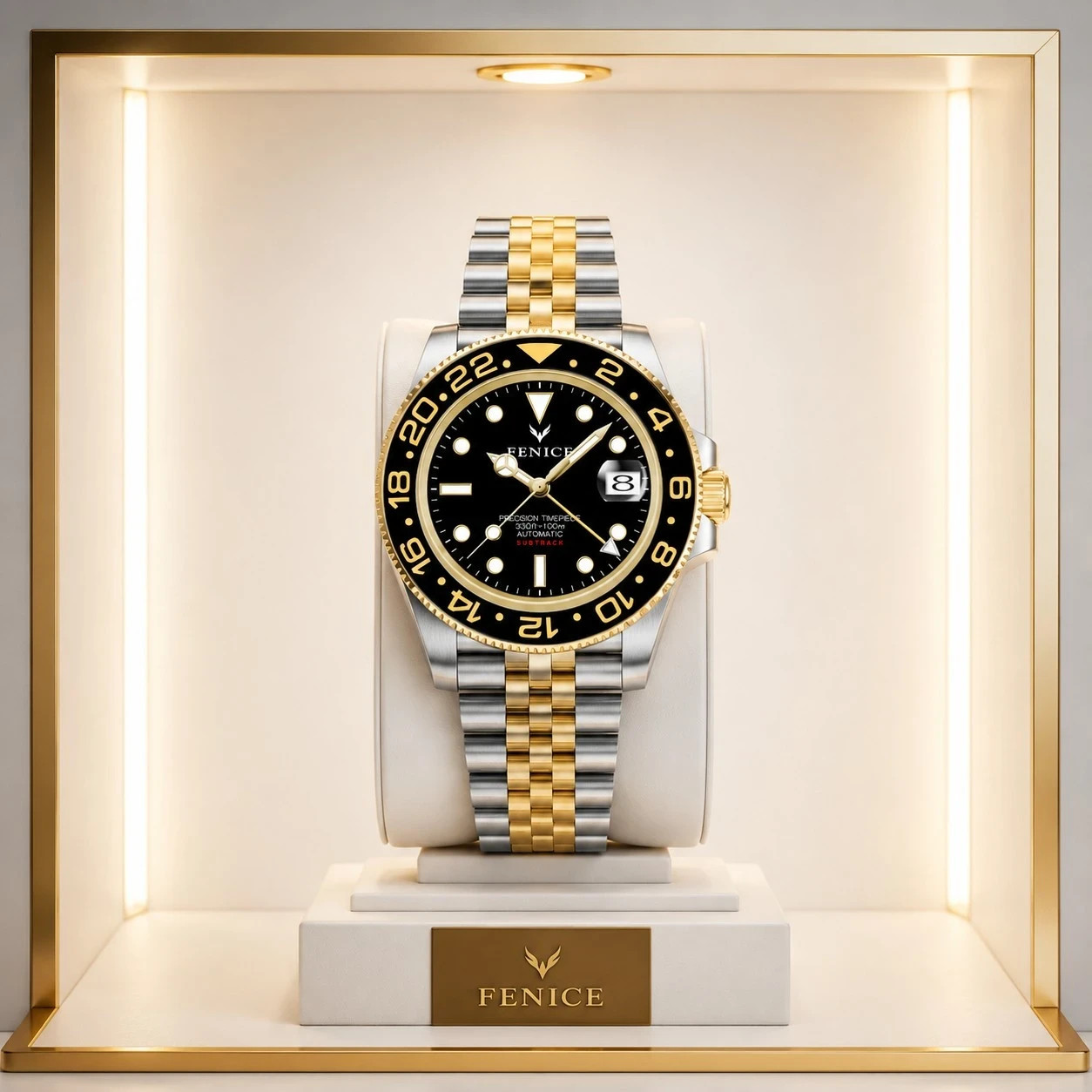 Phoenix Subtrack Imperium GMT 10ATM Automatic Watch with Seiko NH34 Movement