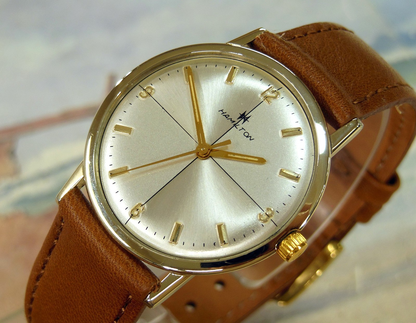 1960’s Vintage HAMILTON Manual Wind , Stunning Dial, Serviced with warranty