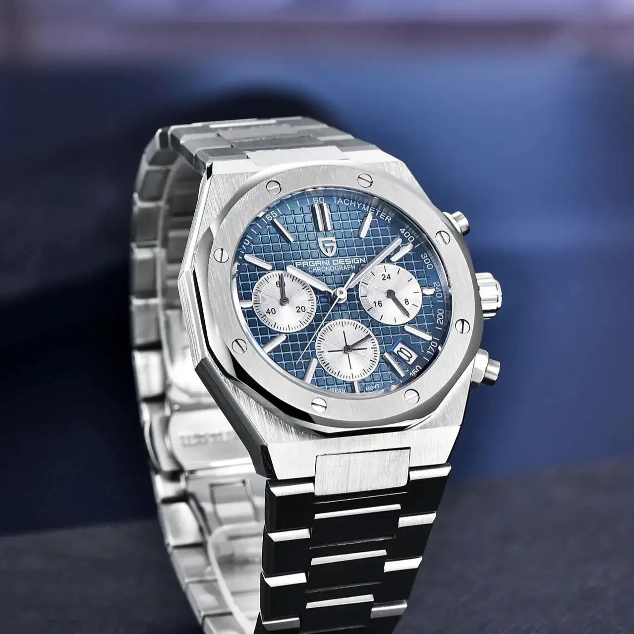 PAGANI DESIGN 2024 New Stainless Steel Watch Luxury Sports Chronograph Quartz