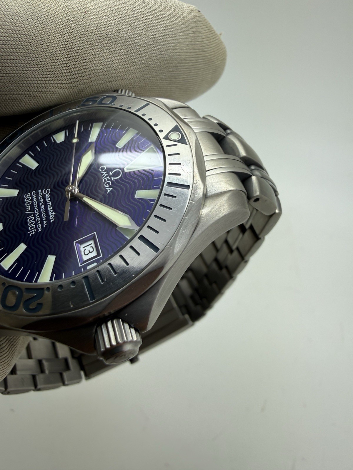 Omega Seamaster Professional Titanium Automatic 41mm Purple Blue Dial 2231.80
