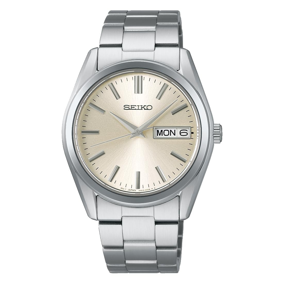 SEIKO Selection S SBTH007 Gold Day Date Quartz Champagne Men’s Watch New in Box