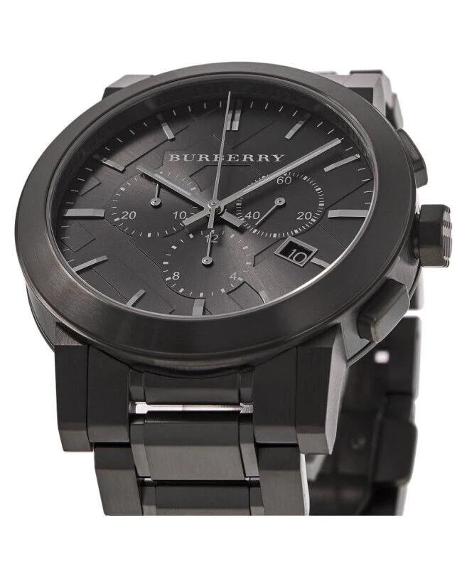 Burberry BU9354 Mens Chronograph The City Black Pvd Watch