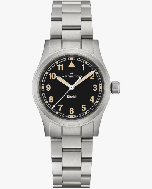 Hamilton Khaki Field Quartz Black Dial and Stainless Steel 33mm Watch H69301131