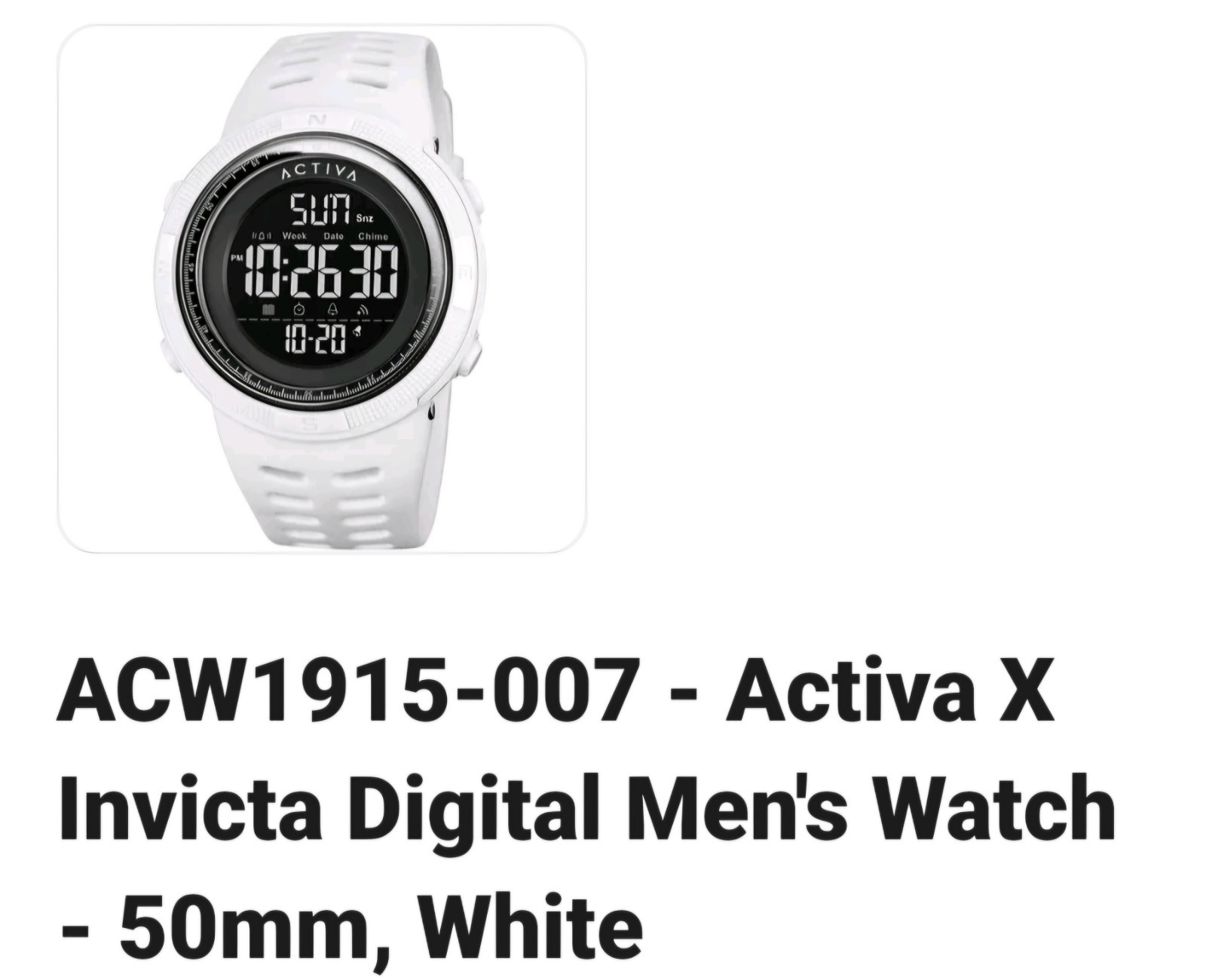 Activa x Invicta Men’s Digital Sport