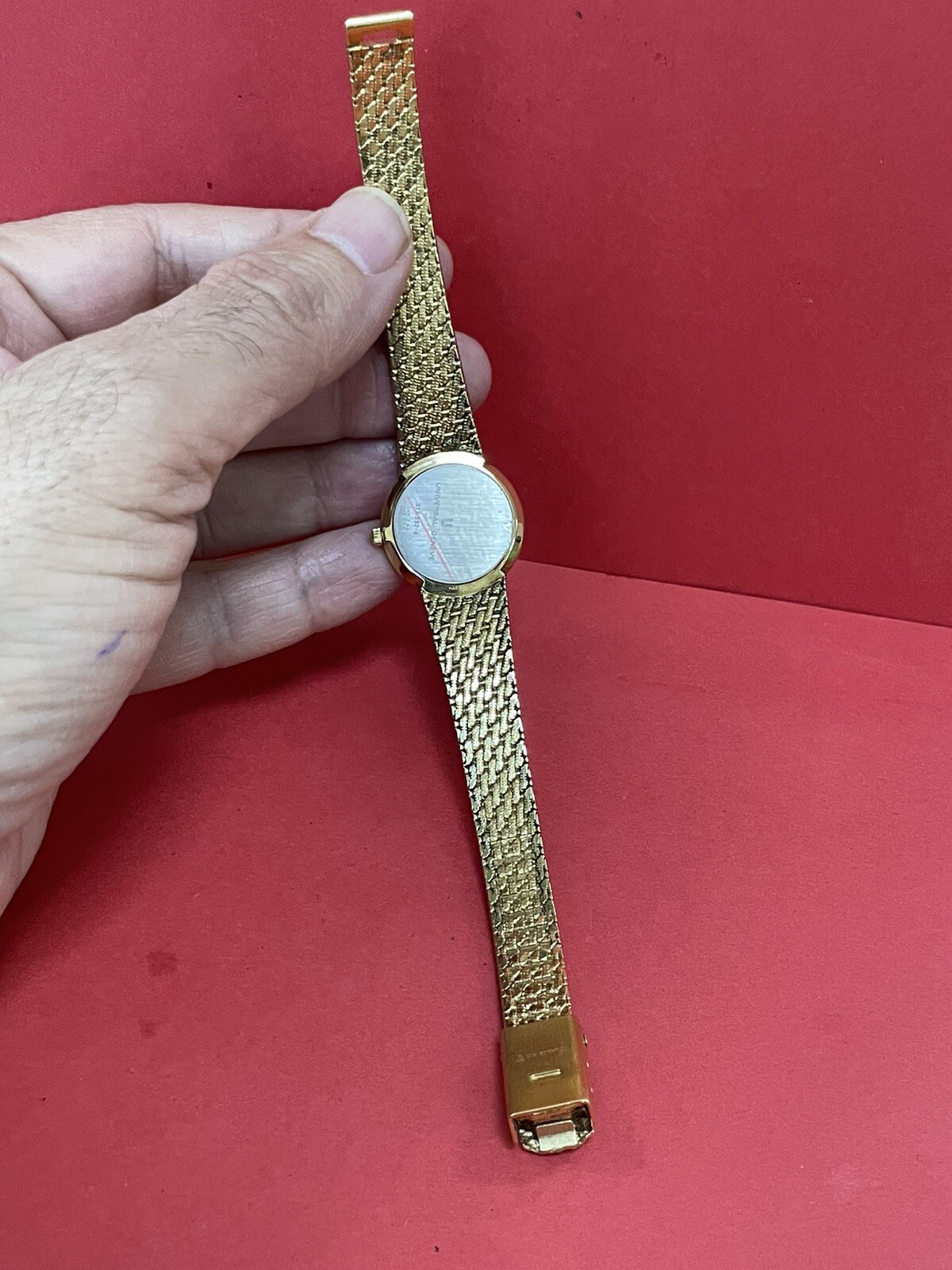 SWISS UNIVERSAL President Saddam Hussein Iraq Photo Dial Watch LADY Size R