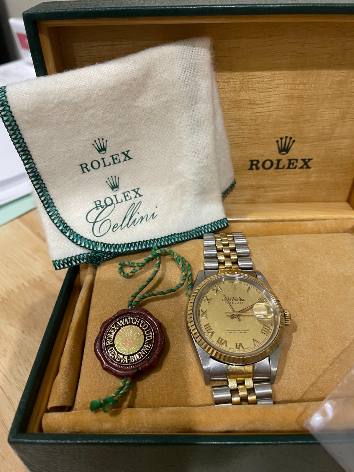 Rolex Men’s Datejust 18K Gold and Stainless