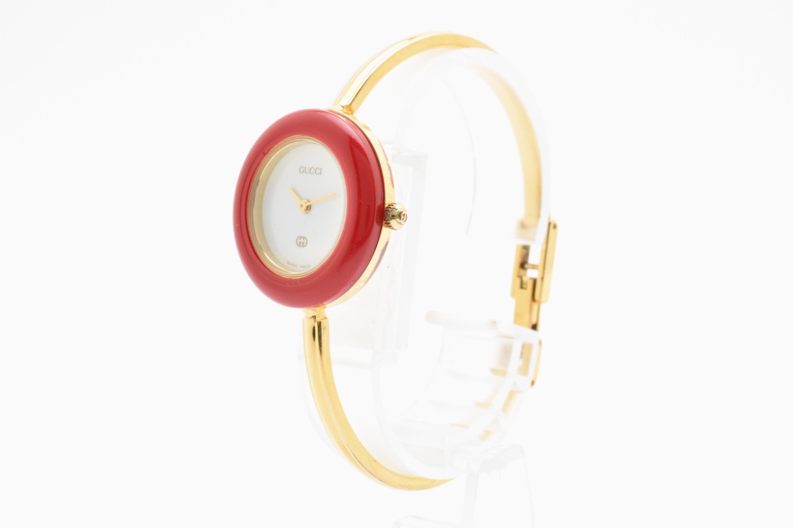 Gucci Change Bezel White 11/12 Gold Dial 11 Colors Watch Box [Near MINT]