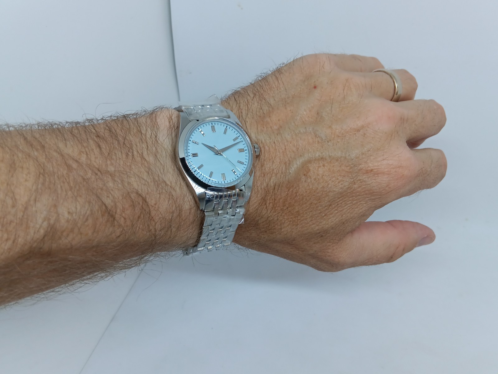 Addiesdive AD2030 STERILE DIAL Men’s 37mm S/Steel Sweep Second Quartz Watch