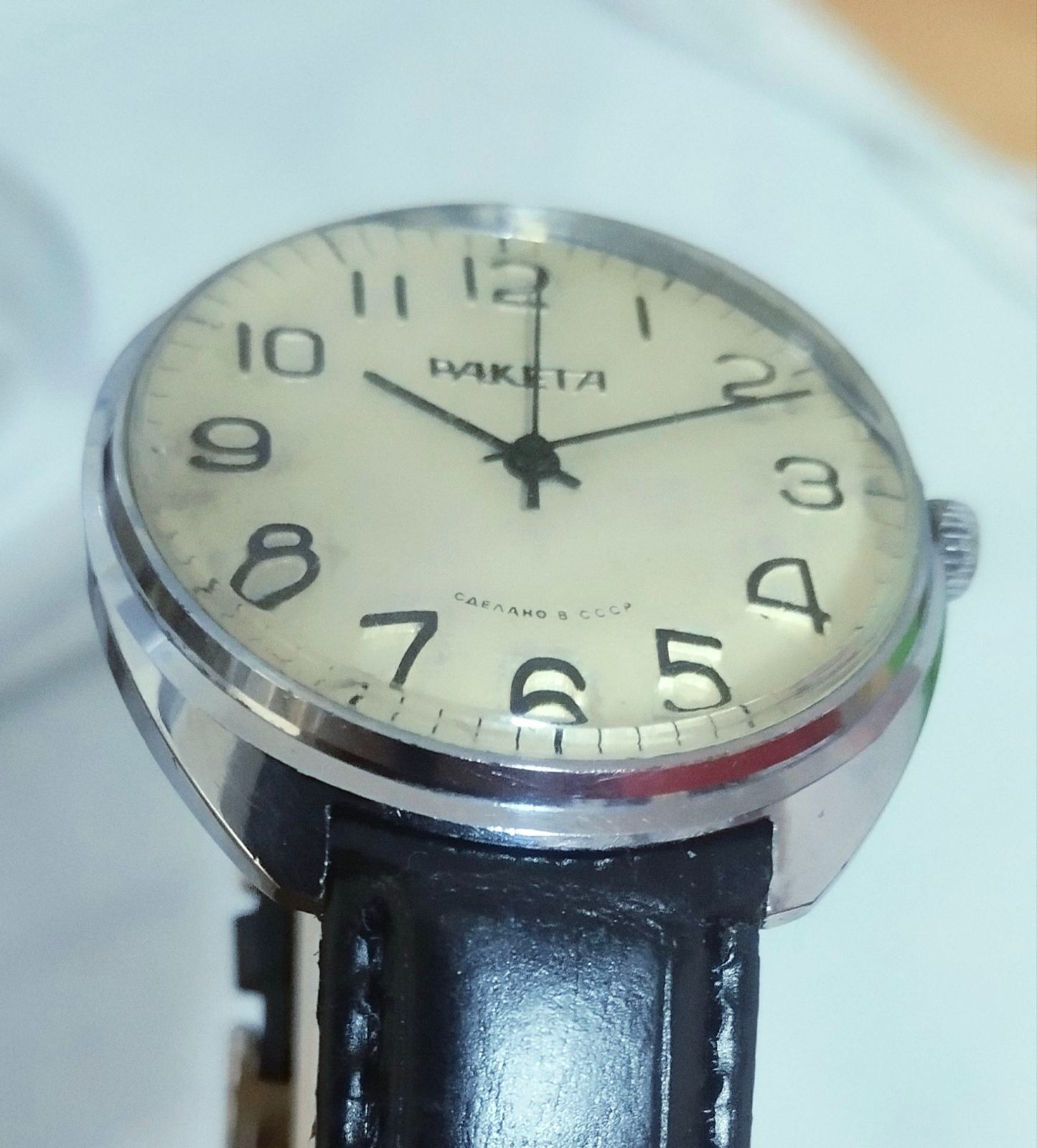 Vintage watch Raketa 2609.N, after service.