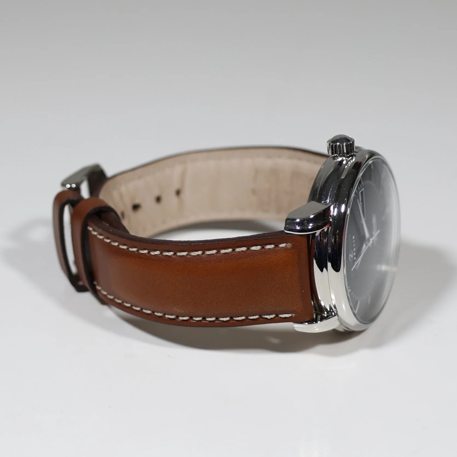 Zeppelin Atlantic Automatic Green Dial Black Leather Strap Men’s Watch 8466-4
