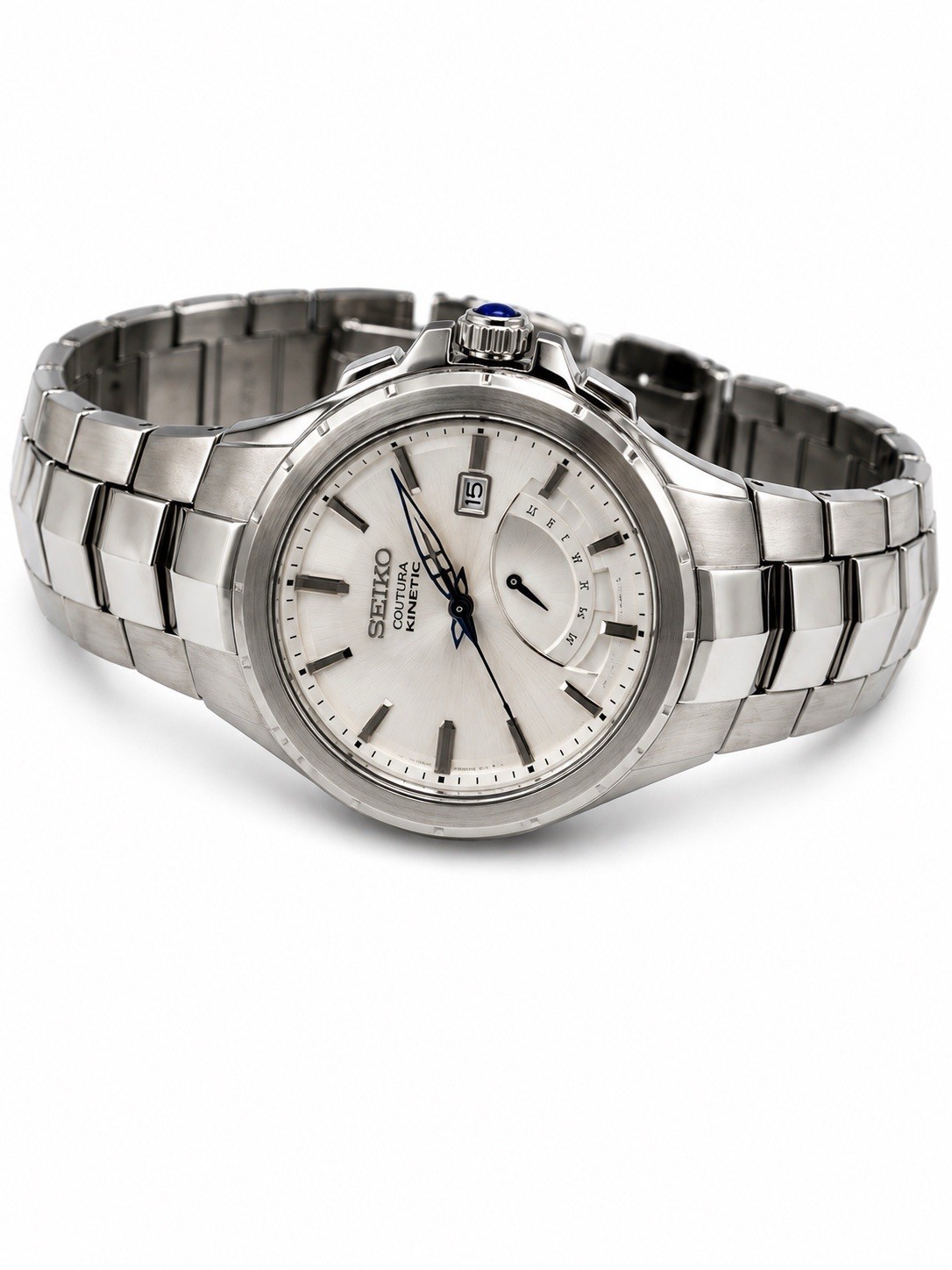 Seiko Coutura Kinetic 5M84-0AF0 SRN063 Men’s Watch Complete Set Box Papers