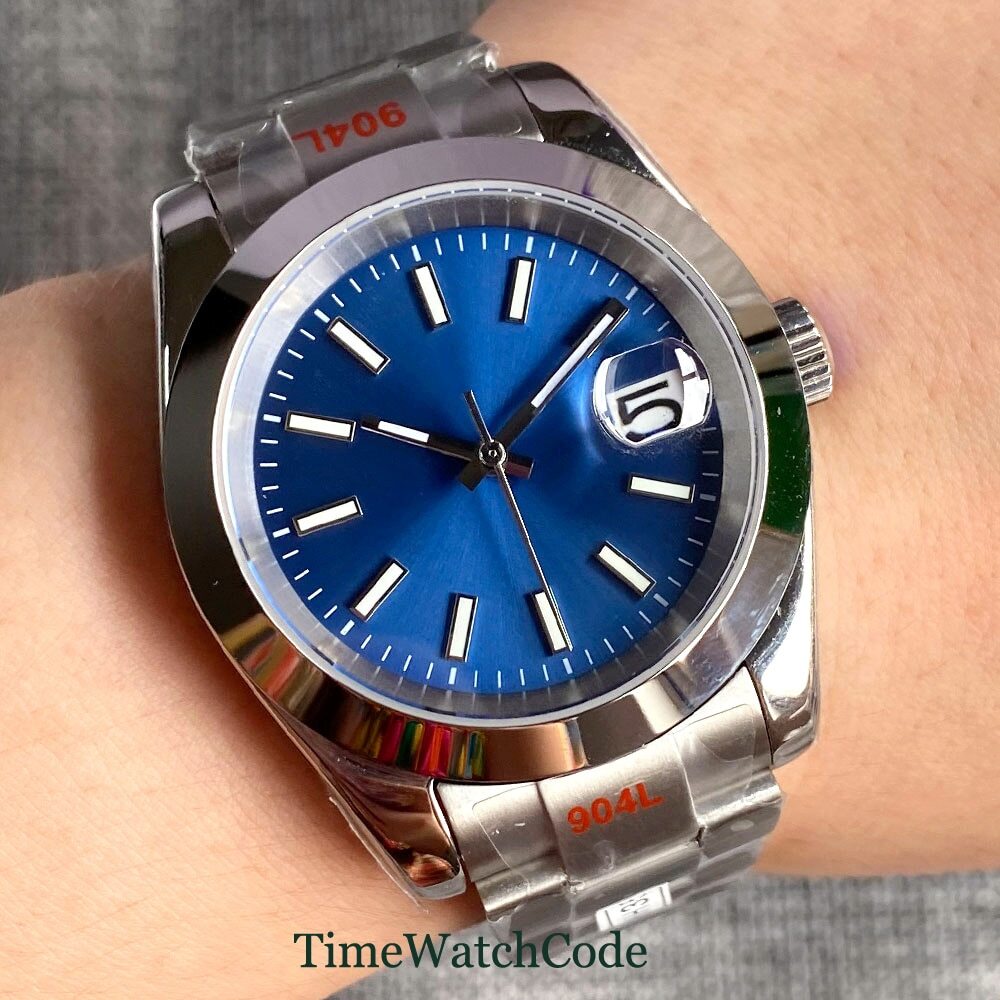 Automatic Watch for Men 36mm or 39mm NH35 Movement Sapphire Crystal Auto Date