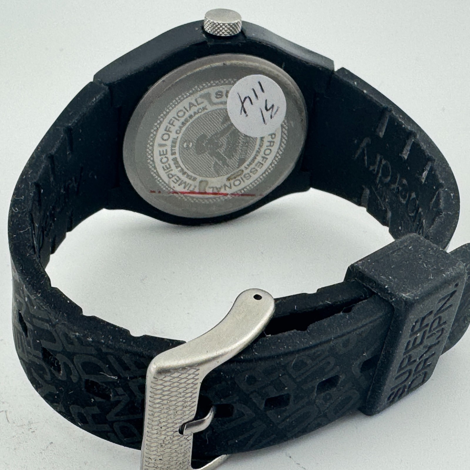 Super Dry JPN Quartz Watch Men 50m Black Plastic Rubber Japan Analog New Battery