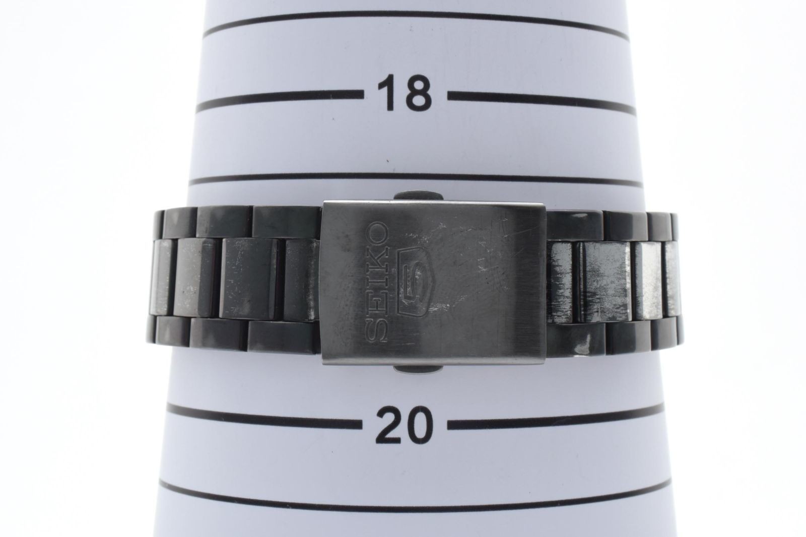 SEIKO 5 Automatic 7S26 02T0 21 Jewels Black Stainless Working From Japan