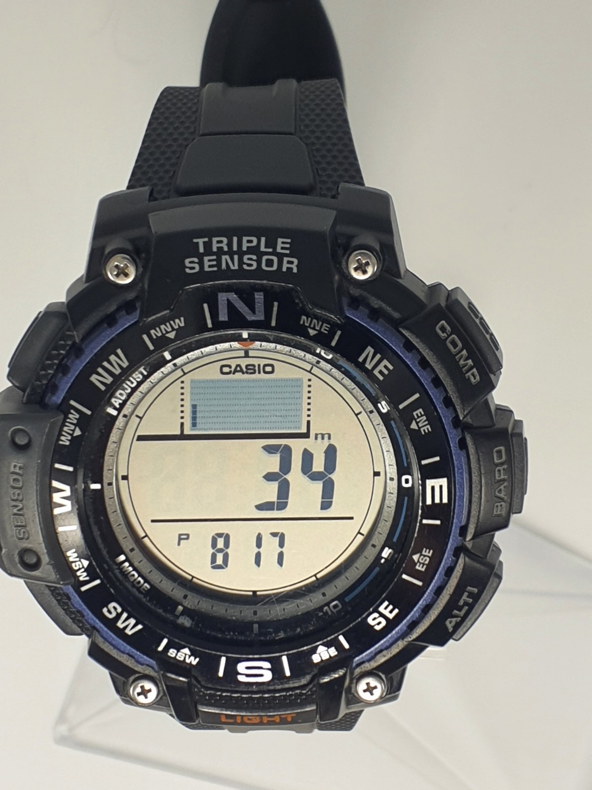 casio SGW 1000 Super Illuminator Tripple Sensor Compass/Barometer/Altimeter