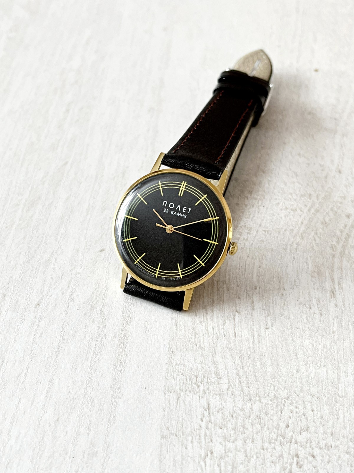Wristwatch POLJOT DE Luxe Mechanical Soviet USSR