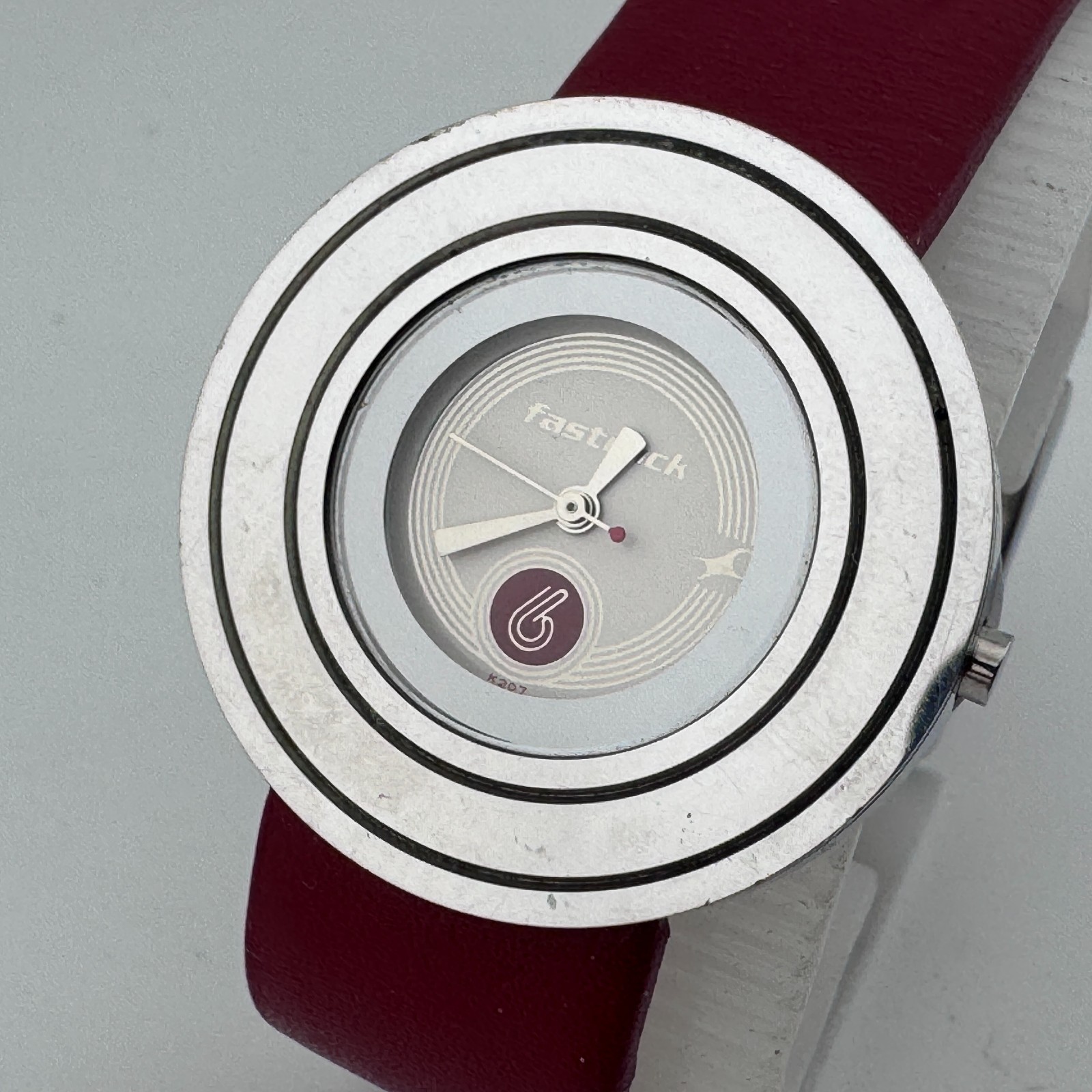 Vintage Fastrack India Quartz Watch Unisex 30m Silver Leather Analog New Battery