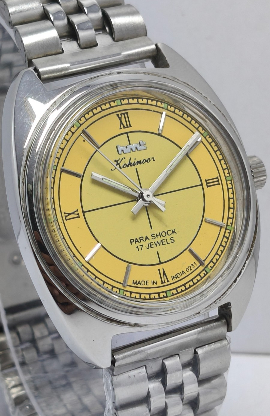 HMT Kohinoor 17J Hand Winding Wrist Watch For Men’s In Working Condition