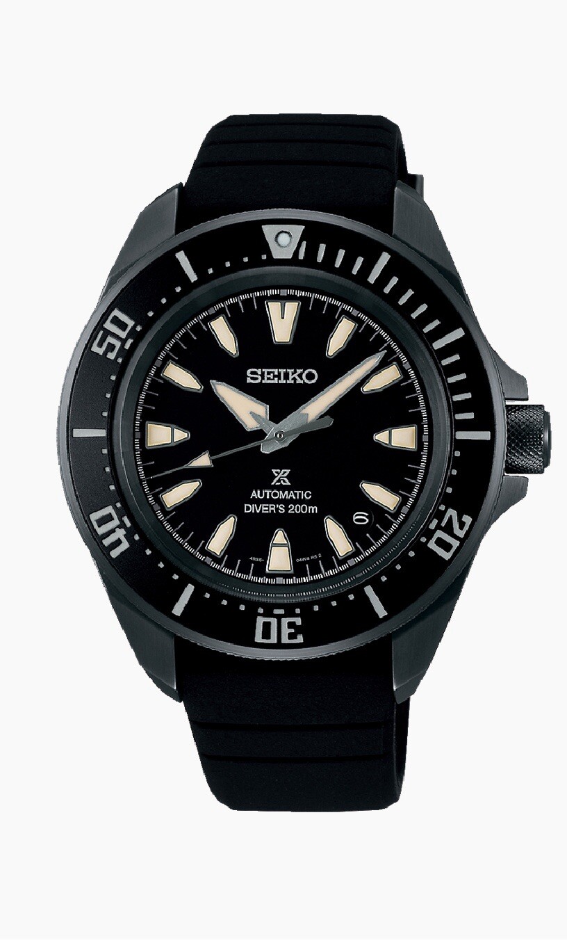 Seiko Prospex Sea Samurai Diver Black Dial Silicone Band Watch SRPL11 Japan New