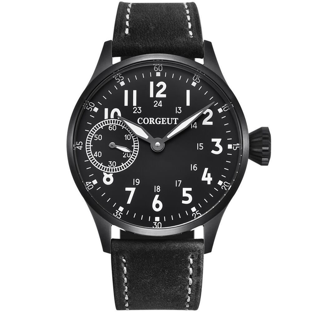 44mm Corgeut Mechanical Watch for Men Sapphire Crystal Asia 6497 ST3600 Movement