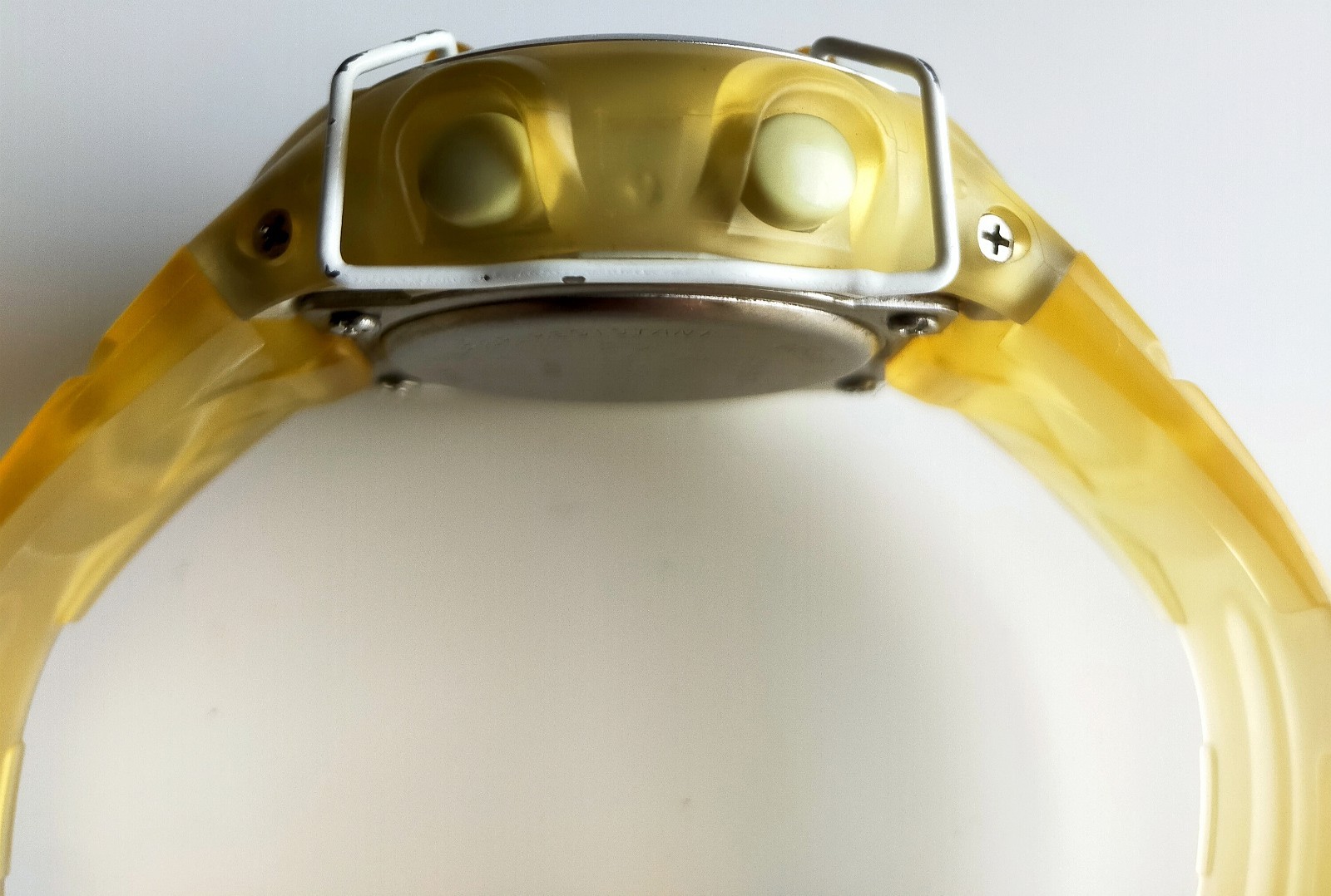 Vintage Casio Baby-G BG-380 Shock Resistant Yellow Transparent Watch New Battery