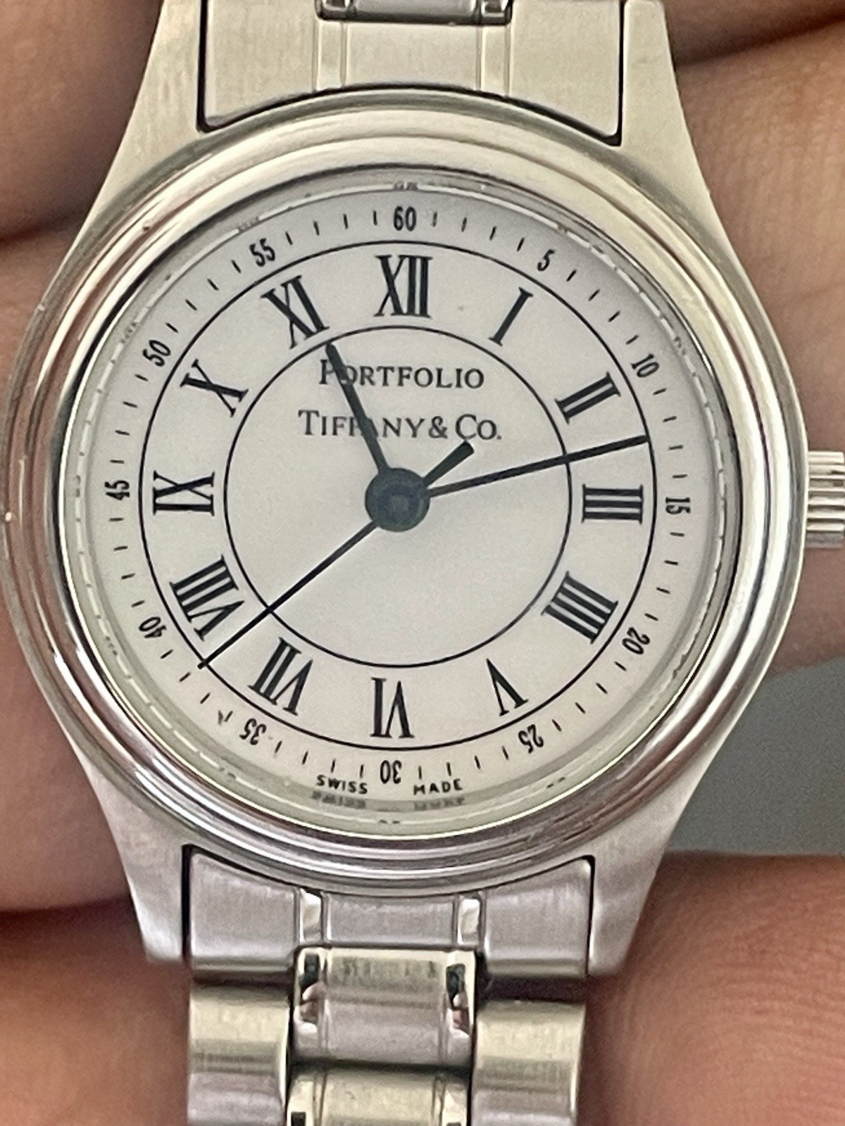 Authenticated Tiffany & Co. Ladies Portfolio wristwatch (L76)
