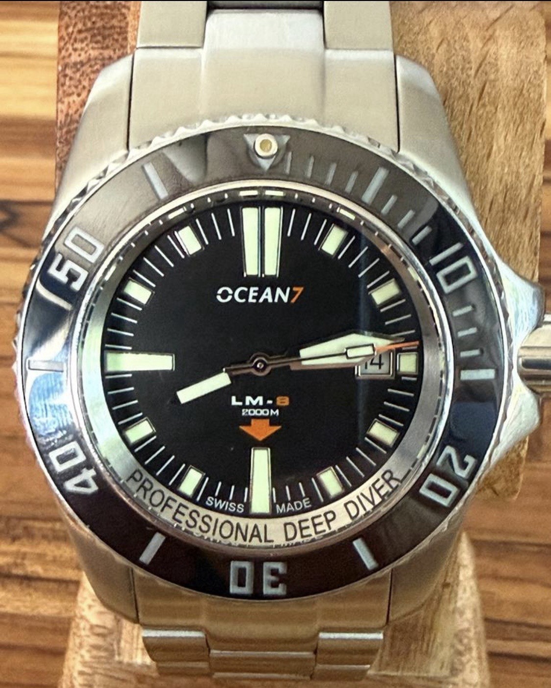 OCEAN7 Model LM-8 Automatic 2000m Diver Swiss 45mm Men’s Watch