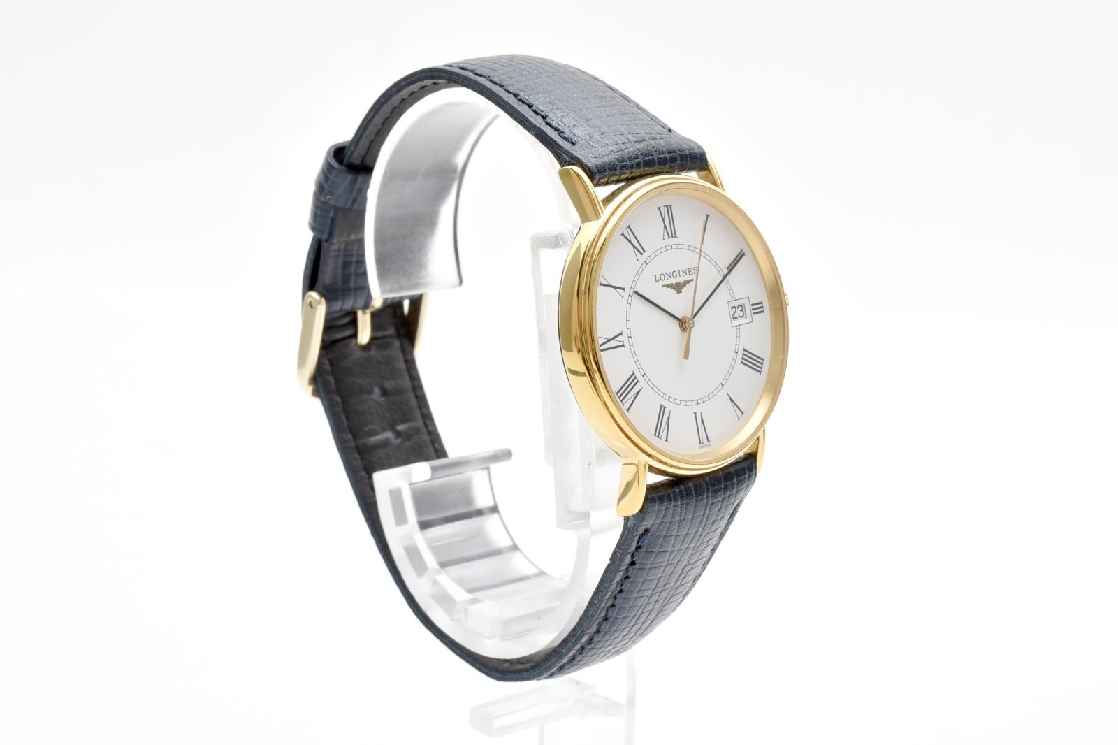 “N BELT” LONGINES Grande Classique L4.720.2 White Dial Qz Men Watch “Mint” JAPAN