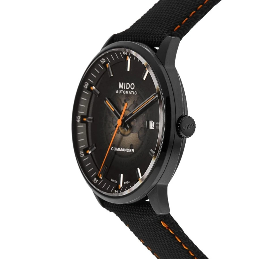 New Mido Commander Gradient Black Dial Fabric Men’s Watch M021.407.37.411.00