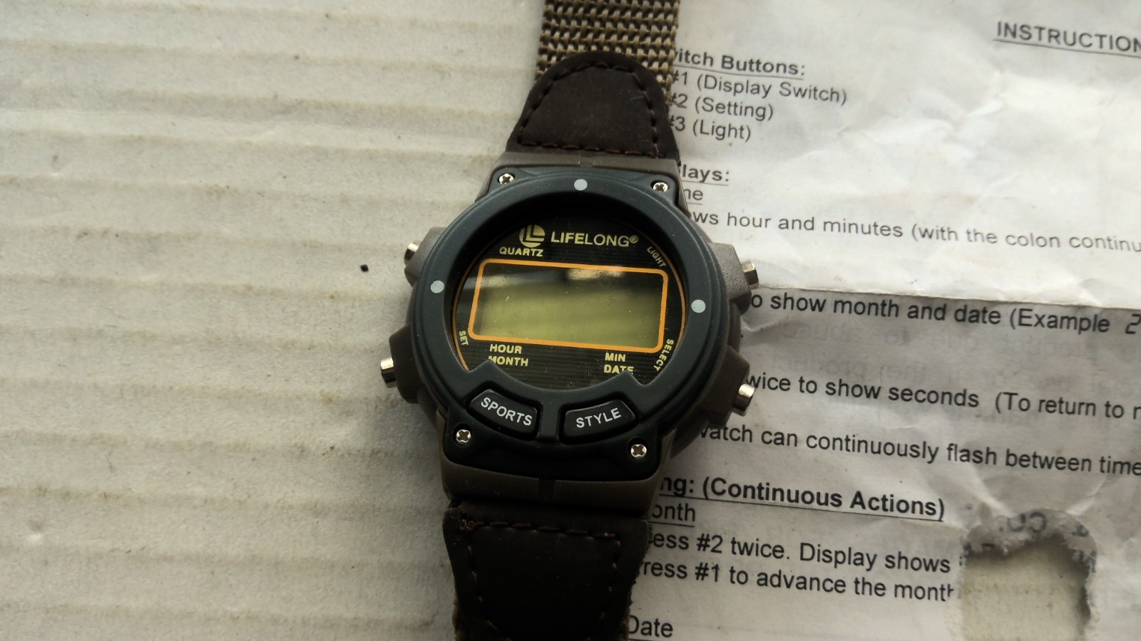 Lifelong Quartz Wrist Watch with Instruction Paper Hanig & Co Digital China