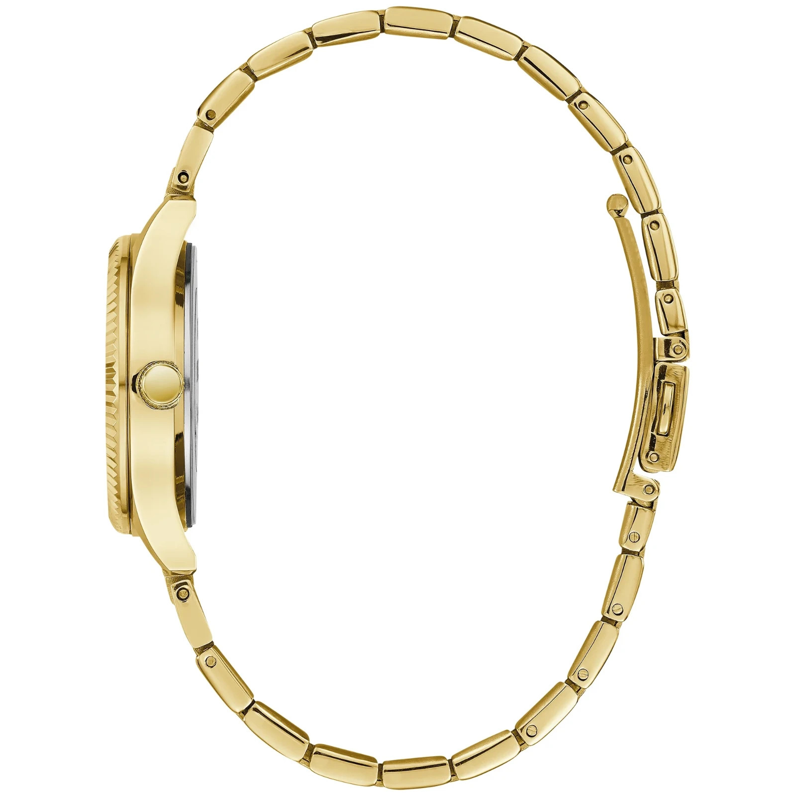Caravelle by Bulova Womens Crystal Accent Gold Tone Stainless 44X101