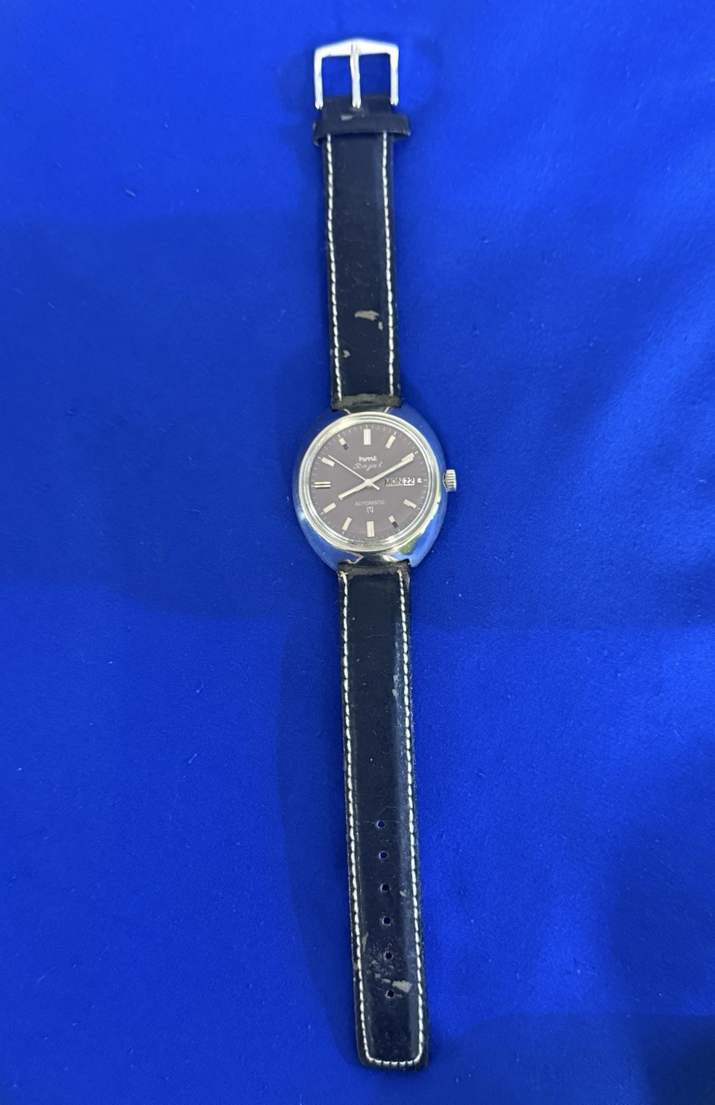 HMT RAJAT 21 JEWELS AUTOMATIC RARE DIAL 650193 INDIA MEN’S WORKING CONDITION