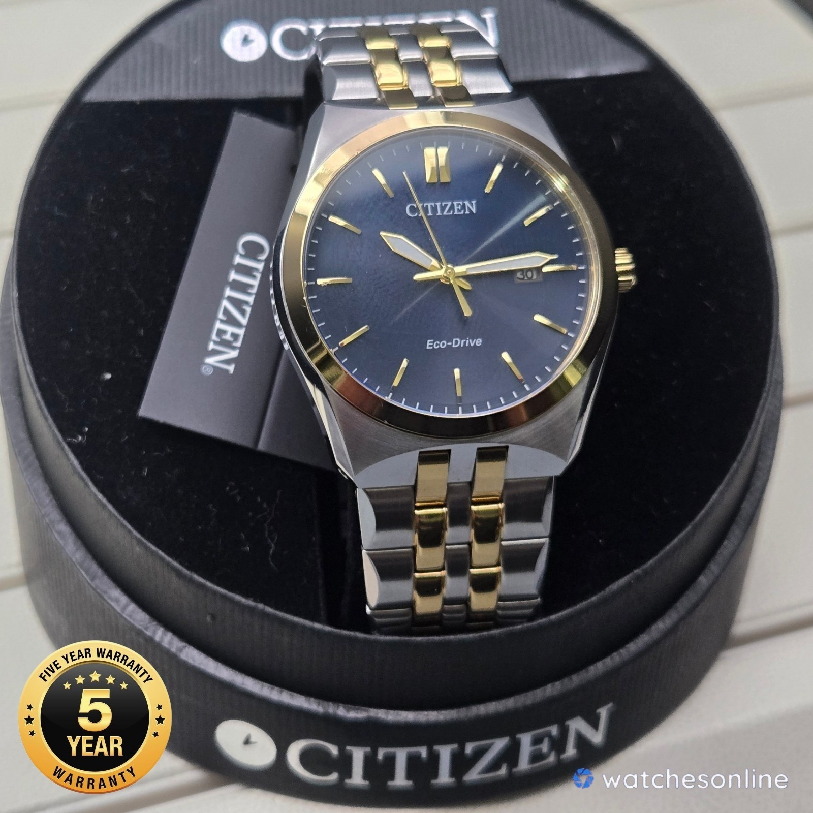 Citizen BM7334-58L Corso Eco-Drive Blue Dial Store Display Men’s Watch
