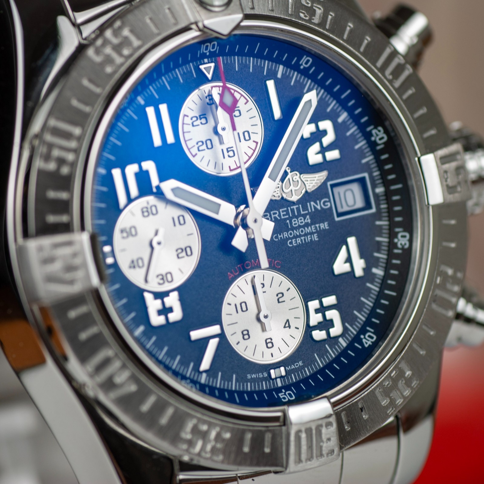 Breitling Avenger II Chronograph 43mm Full Set – Just Factory Serviced – A133811