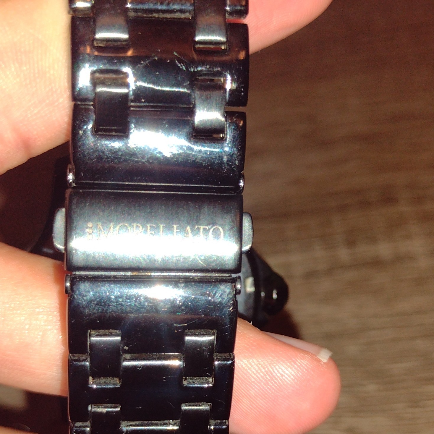 Morellato Men’s Quartz Day/Date 24-Hour Black SS Bracelet White Dial 44mm