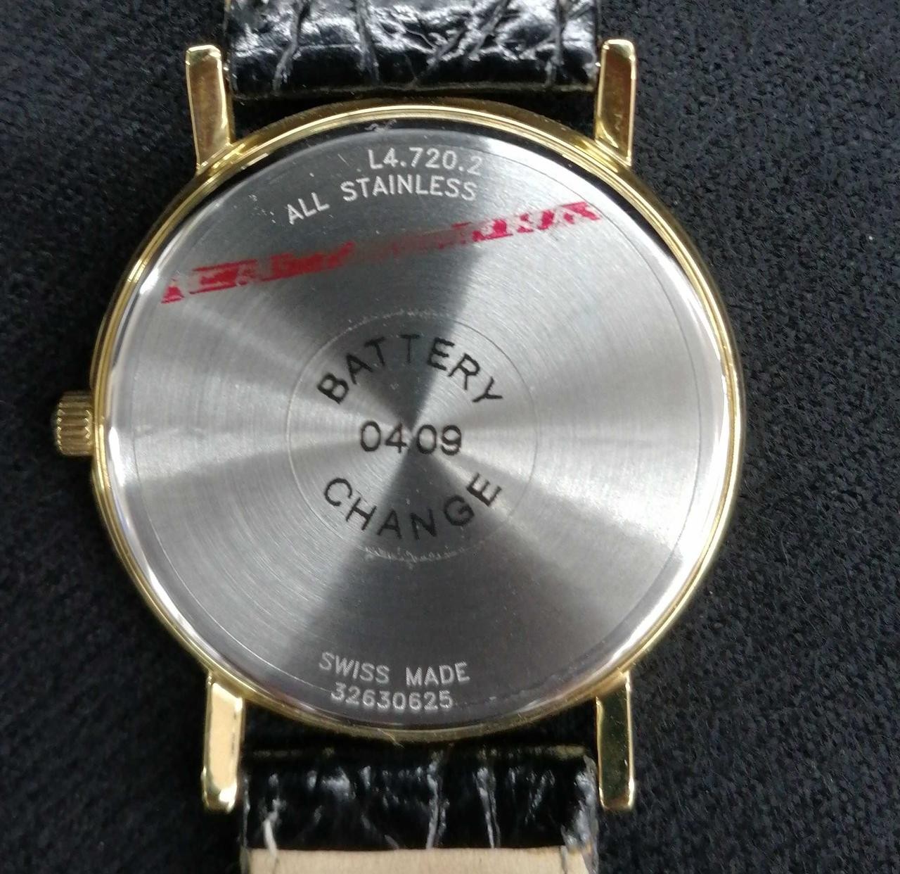 LONGINES L4.720.2 Quartz Analog Stainless Leather Strap 32mm No Water Resist
