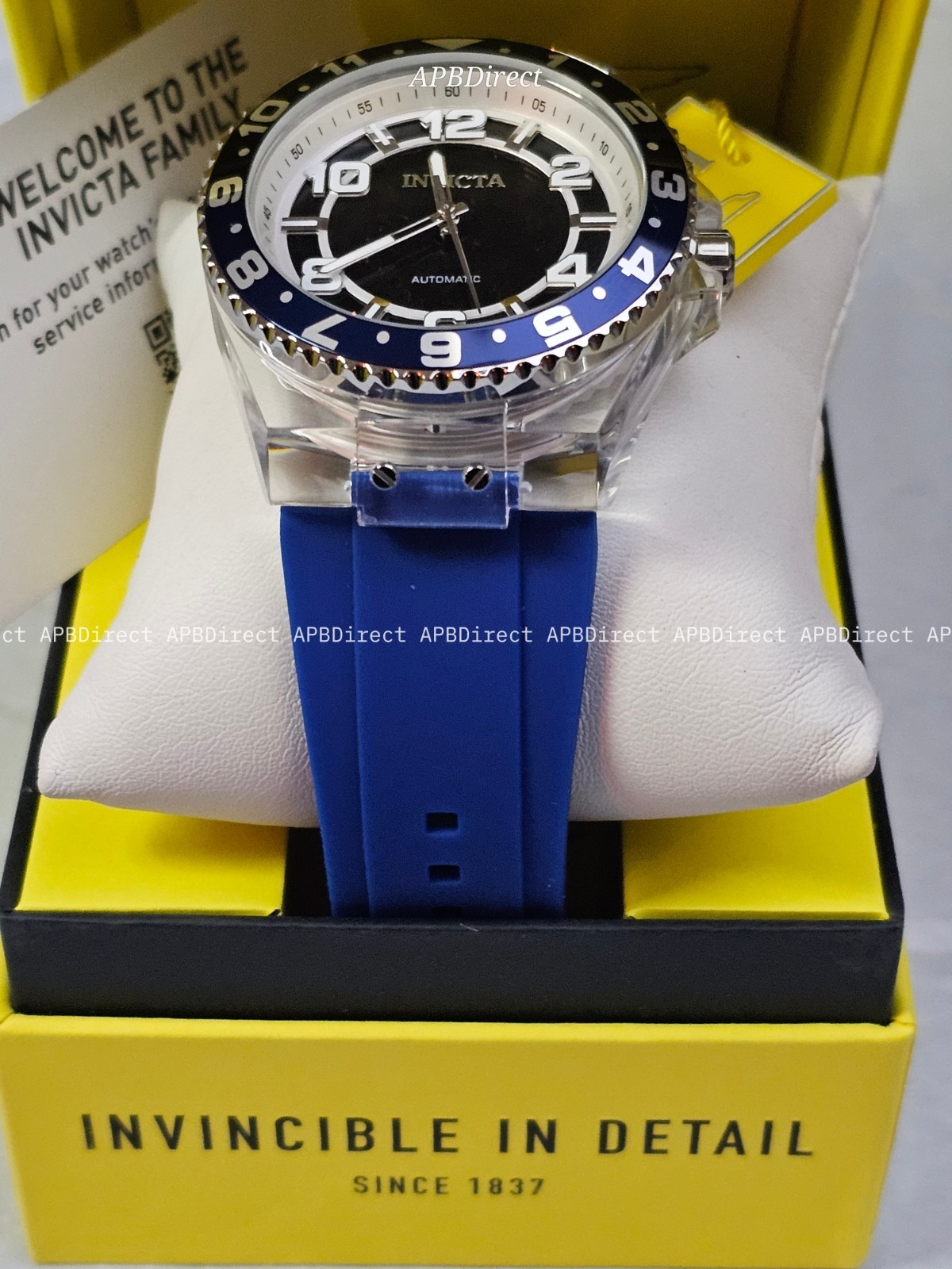 Invicta – Speedway – Mechanical AUTOMATIC – Clear Polycarbonate Case mens watch