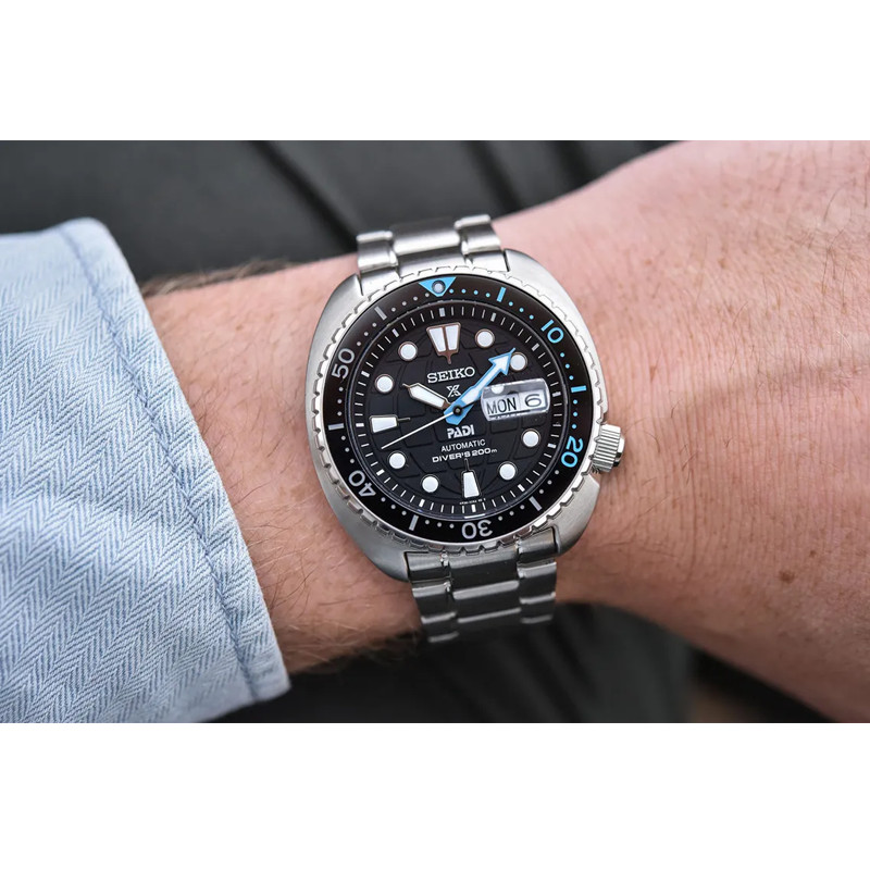 Seiko Prospex SRPG19K1 King Turtle PADI Edition Automatic Divers Black Dial