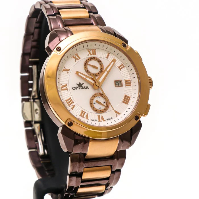 Optima – Swiss Dual Time – OSC241-CR-7 Quartz 43mm OSC241 30 m (3 ATM / 100