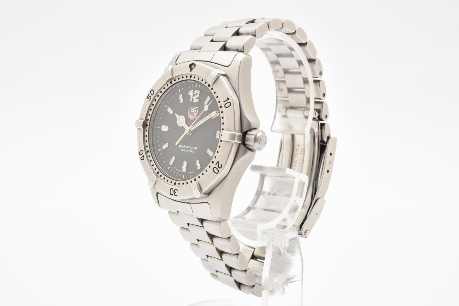 TAG Heuer 2000 Professional WK1110 Black Dial Quartz Stainless Steel Men’s Watch