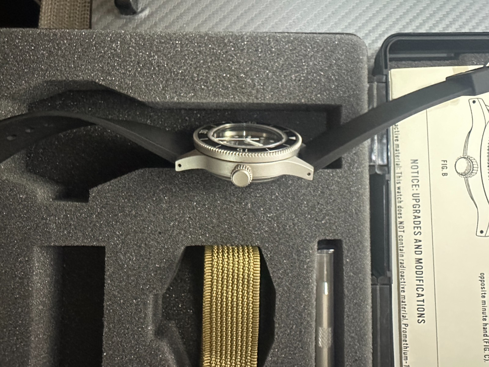 Tornek-Rayville TR-660 With Sapphire Inlay Non-date & Khaki Nytex Strap