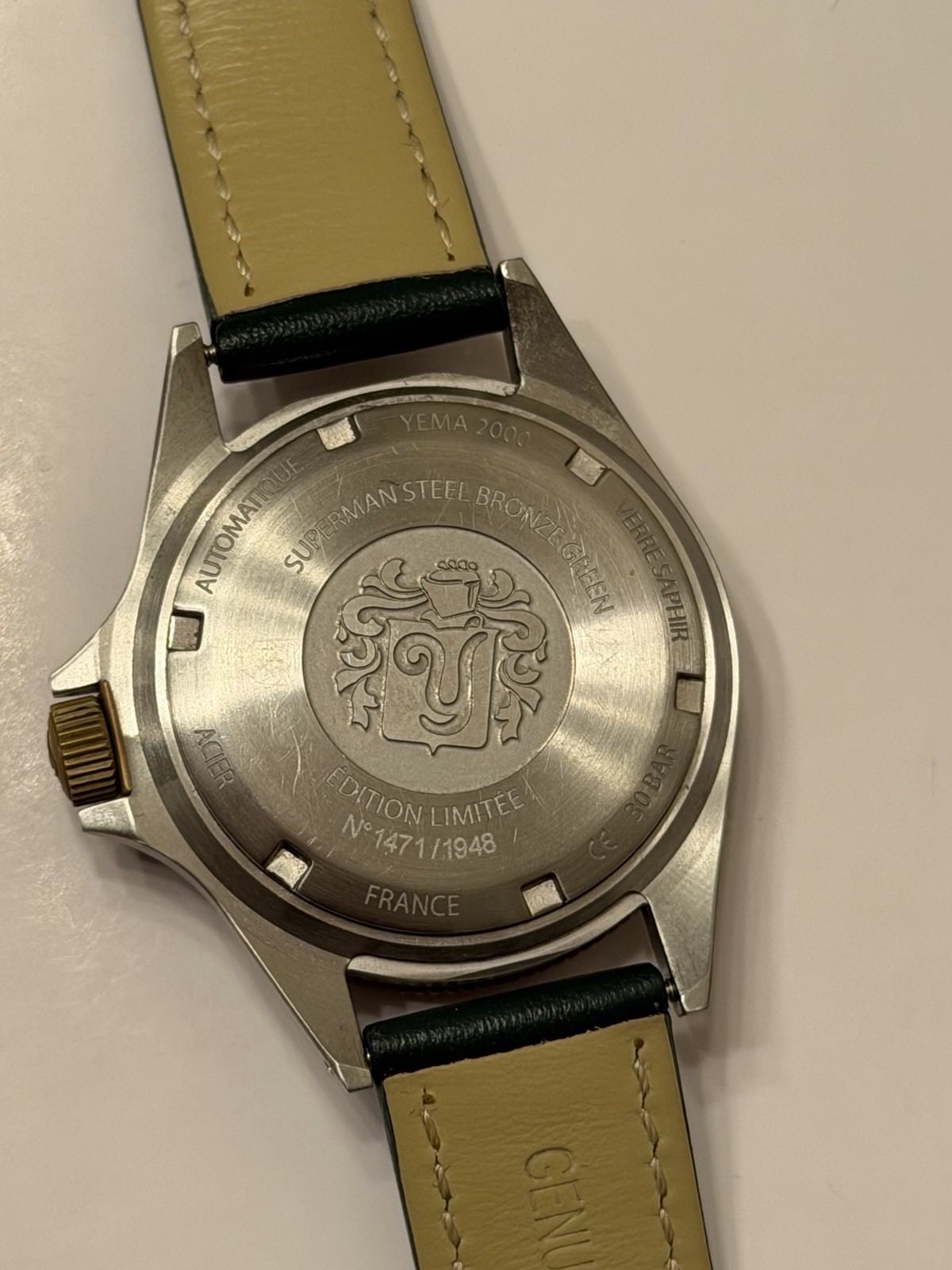 Yema Superman 1948 Limited Edition Bronze 39mm Green Dial