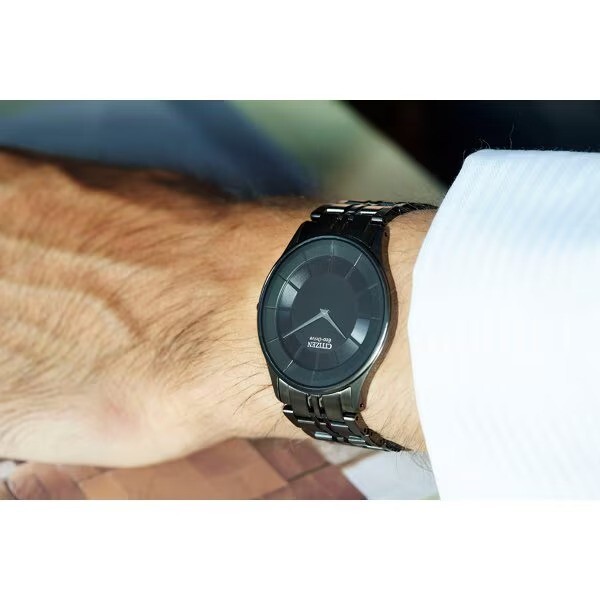 CITIZEN AR3017-58E Eco-Drive Men’s Watch Black Dial Ultra-Thin JDM Japan