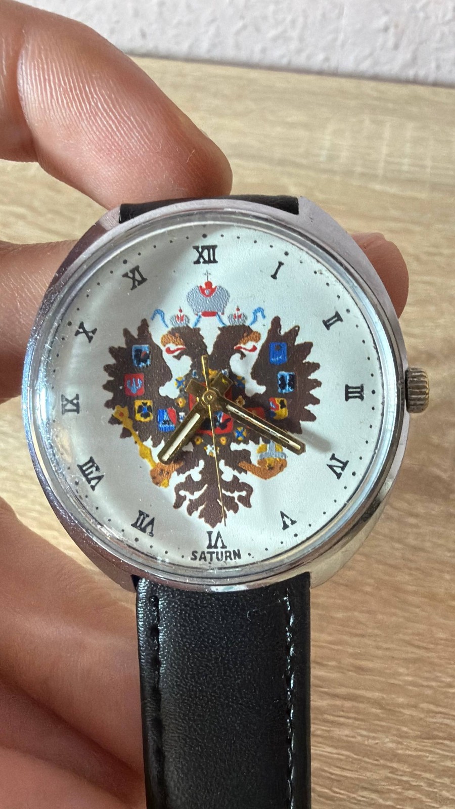 RARE/SERVICDE Vintage USSR Saturn Imperial Eagle Raketa 2609 19 Mechanical Watch