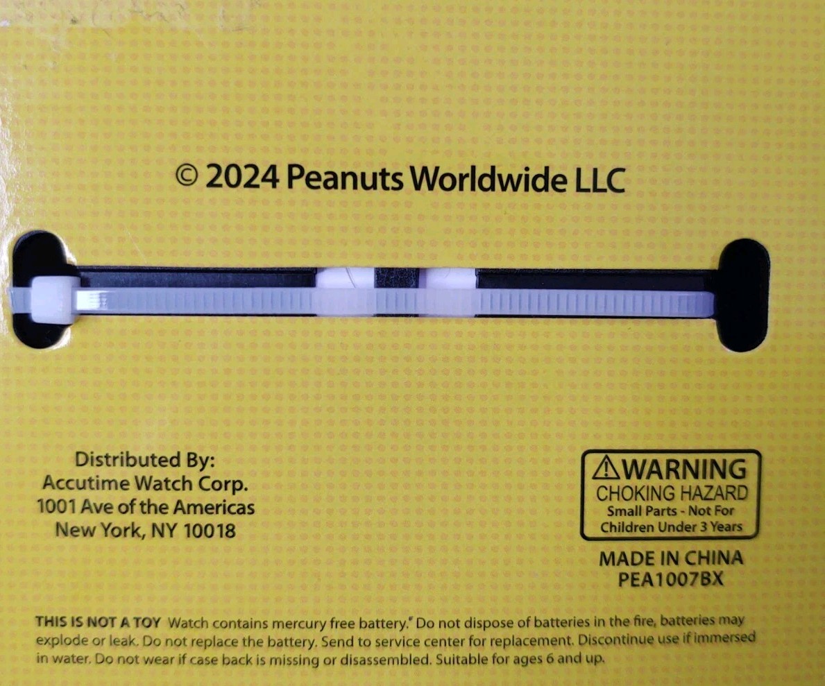 PEANUTS Snoopy 75th Anniversary Accutime Special Edition Watch BRAND NEW IN BOX
