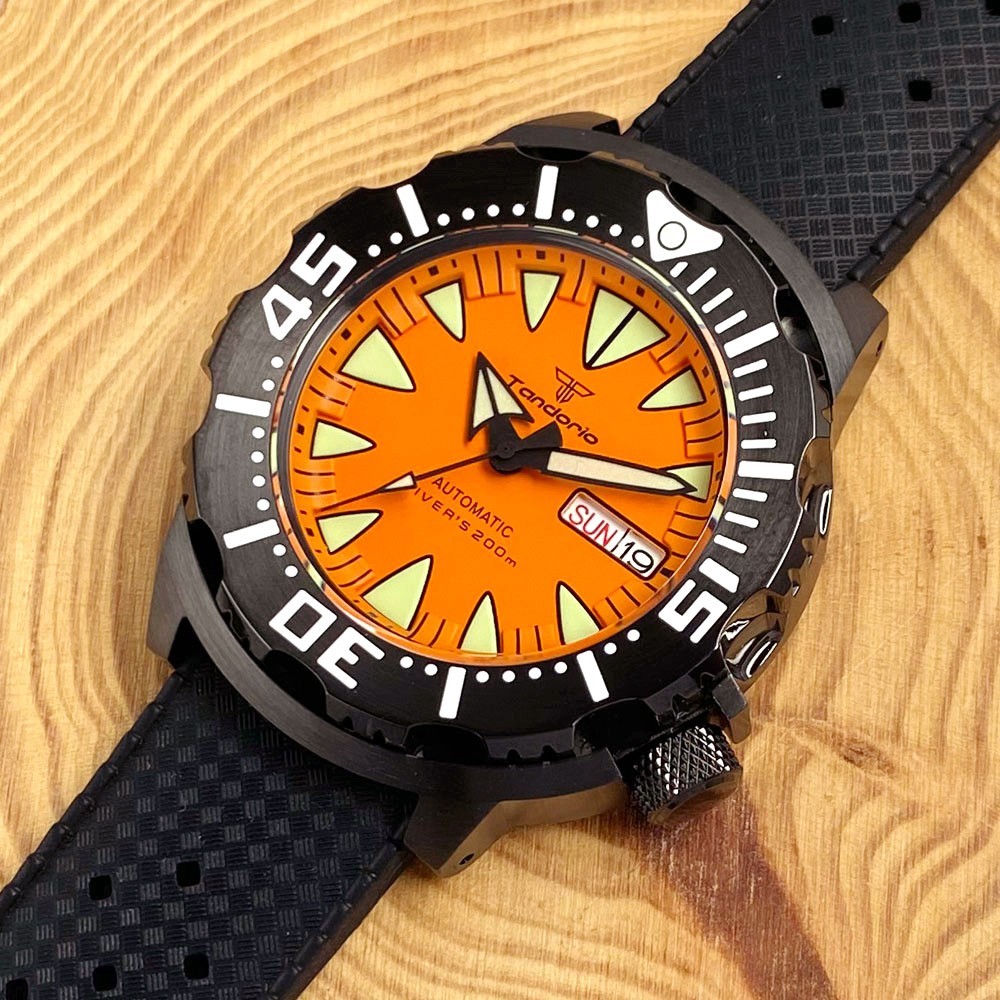 20ATM Diver Tandorio 42mm AR Sapphire Glass Japan NH36 Automatic Men Watch Lume