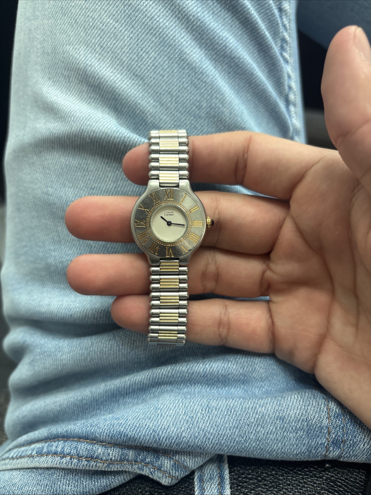 CARTIER WATCH MUST 21 28mm, Stainless Steel As Is