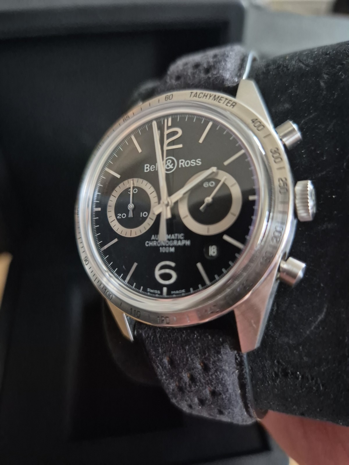 Bell & Ross Heritage Chronograph Stainless Steel Watch BR 126-94-SS (Box Only)