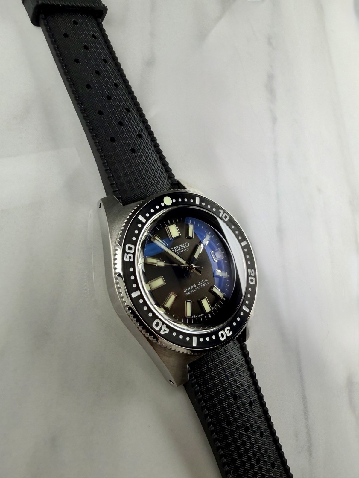 62MAS Style Automatic Dive Watch – Seiko NH35 Movement – 6217-8001 Vintage Build