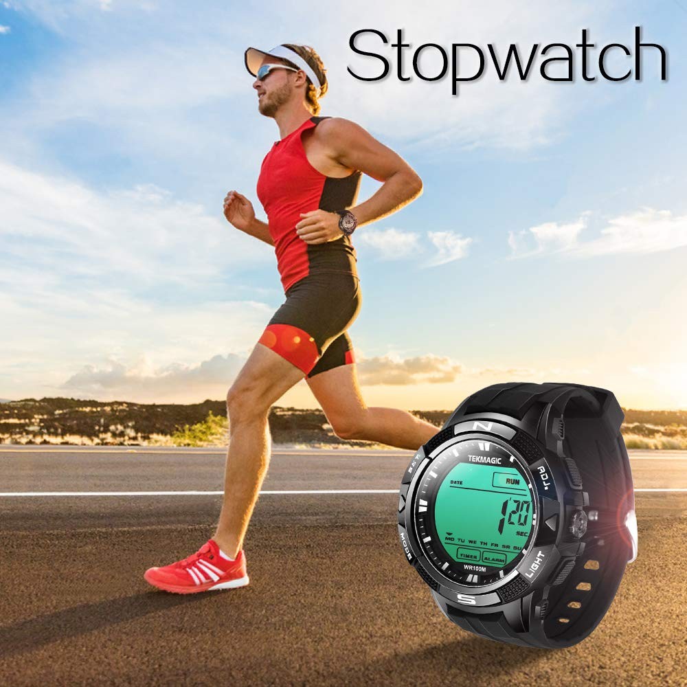 TEKMAGIC Digital Watch 100m Underwater Waterproof for Swimming Diving with…